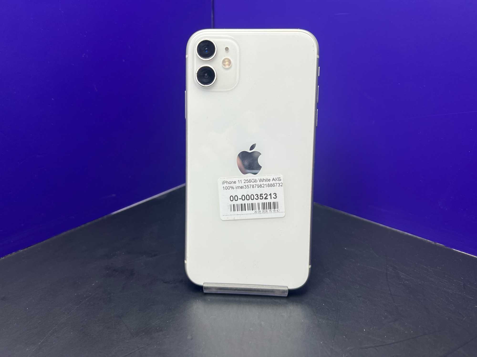 iPhone 11 256Gb White АКБ 100% imei357879821886732