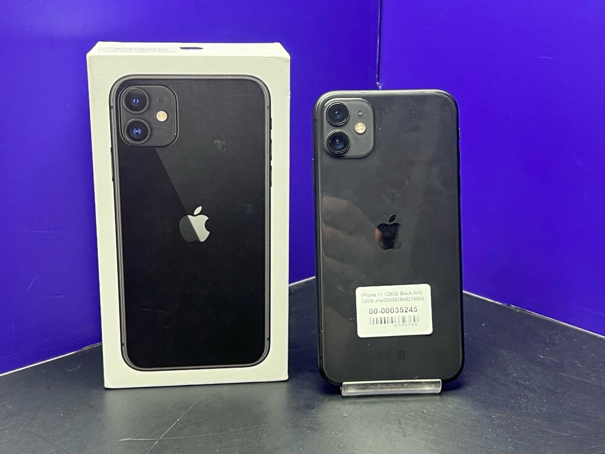 iPhone 11 128Gb Black АКБ 100% imei355091849218854