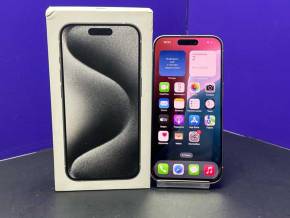 iPhone 15 Pro 128Gb Dual Sim White Titanium АКБ80% imei357662988956450