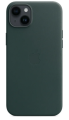 Чехол iPhone 14 Plus Leather Case MagSafe Sequoia Green