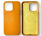 Чехол iPhone 14 Pro Leather Case MagSafe Golden Brown