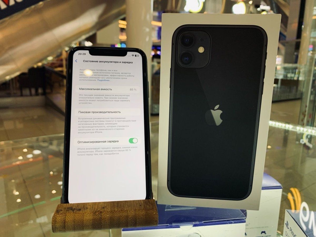 iPhone 11 64Gb Black АКБ 85% imei358461420147391