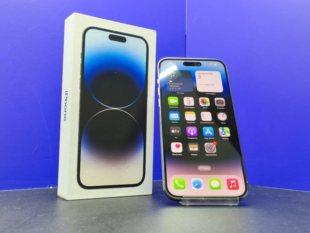 iPhone 14 Pro Max 128Gb Silver АКБ 86% imei 351643930237344