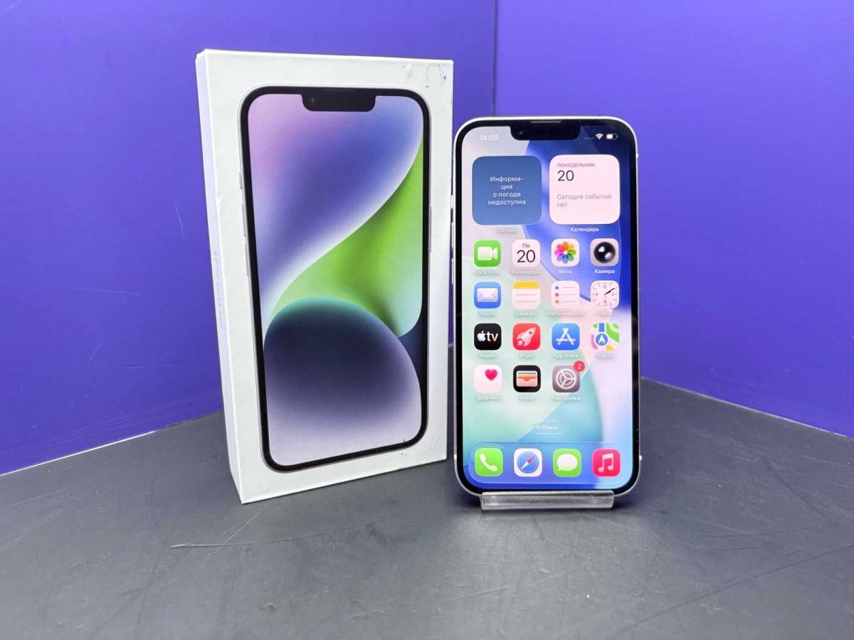 iPhone 14 128Gb Purple Dual Sim АКБ:82% imei357678281692436