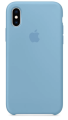 Чехол iPhone X/Xs Silicone Case голубой