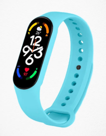 Ремешок Mi Band 7 Silicon Sky Blue