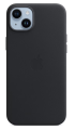 Чехол iPhone 14 Plus Leather Case MagSafe (Кожа) Midnight