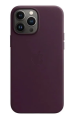 Чехол iPhone 13 Pro Leather Case MagSafe Dark Cherry