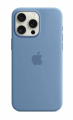 Чехол iPhone 15 Pro Silicone Case MagSafe Winter Blue