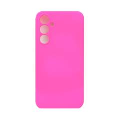 Чехол Samsung S24FE Silicone Case ярко-розовый