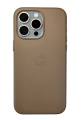 Чехол iPhone 15 Pro Leather Case MagSafe Light Brown