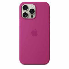 Чехол iPhone 16 Pro Max Silicone Case MagSafe Fuchsia