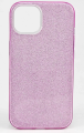 Чехол iPhone 13 блеск розовый