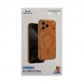 Чехол iPhone 17 Pro Max KEEPHONE X-CRYSTAL оранжевый