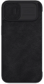 Чехол книжка iPhone 14 Plus Nilkin QIN Pro черный