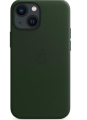 Чехол iPhone 13 Leather Case MagSafe Needle Green