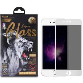 Стекло 3D iPhone 7+/8+ белое Антишпион Emperior