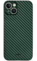 Чехол iPhone 14 Plus Карбон зеленый