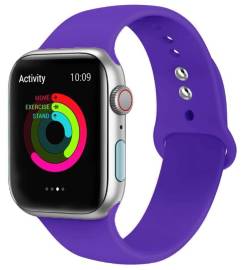 Ремешок для Apple Watch 42mm Silicone фиолетовый