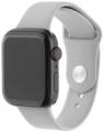Ремешок для Apple Watch 38mm Silicone графитовый серый