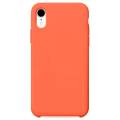 Чехол iPhone XR Silicon case морковный