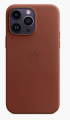 Чехол iPhone 14 Pro Max Leather Case MagSafe Umber
