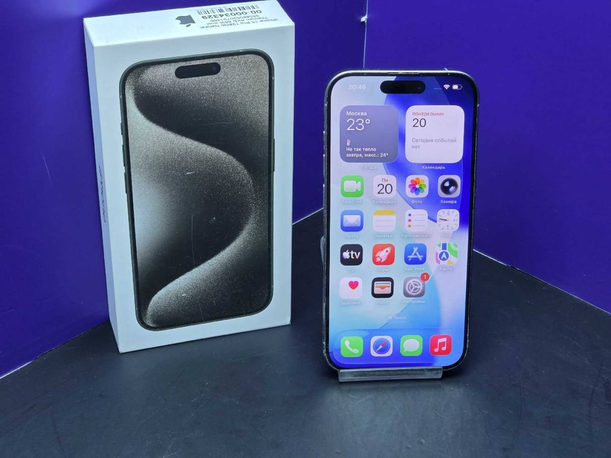 iPhone 15 Pro 128Gb Natural Titanium АКБ 88% imei 355860520791466