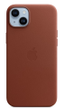 Чехол iPhone 14 Plus Leather Case MagSafe Umber