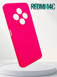 Чехол Xiaomi Redmi 14C Silicone Case ярко-розовый