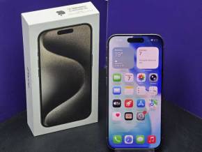 iPhone 15 Pro 128Gb Natural Titanium АКБ 81% imei 359889340791188