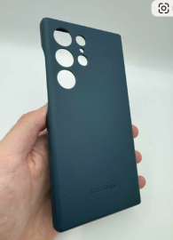 Чехол Samsung S24 Ultra Leather Cover синий