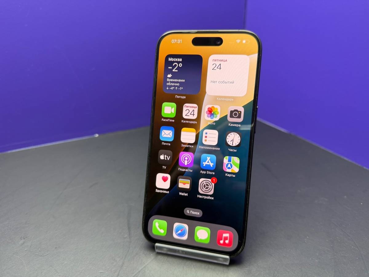 iPhone 15 Pro 256Gb Black Titanium АКБ 89% imei359370792757480