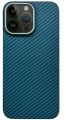 Чехол iPhone 14 Pro Max Карбон синий