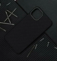 Чехол iPhone 15 Pro Knit Keivlar карбон