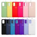 Чехол Samsung S20 plus Silicone Case темно синий