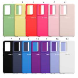 Чехол Samsung S21 Ultra Silicone Case розовый