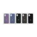 Чехол iPhone 17 Leather Case MagSafe голубой