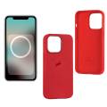 Чехол iPhone 13 Pro Silicon Case MagSafe Red