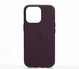 Чехол iPhone 15 Pro Max Leather Case MagSafe Mulberry