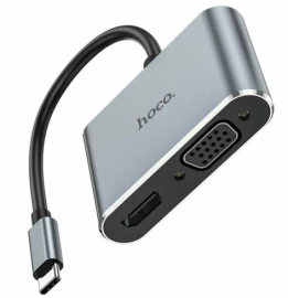 Переходник Hoco HB30 Type-C на HDTV/VGA/USB 3.0/USB-C 100W
