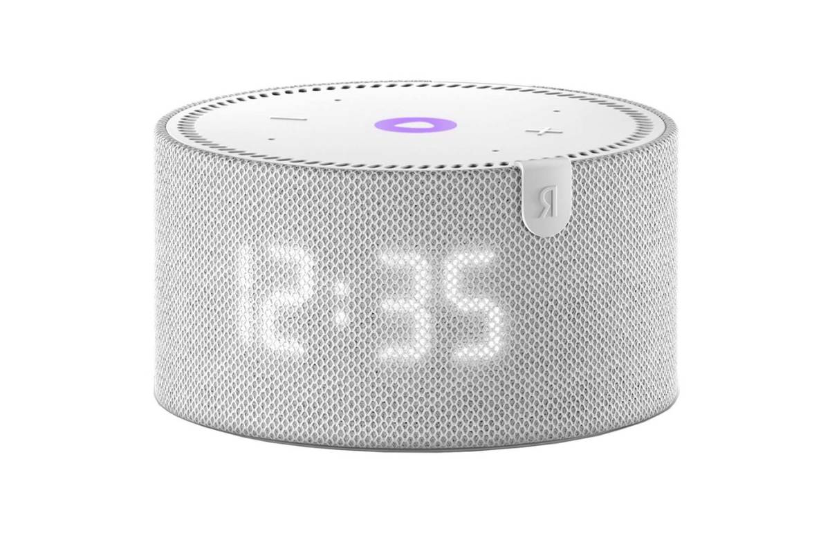 Умная колонка Новая Яндекс.Станция Мини (с часами) серый