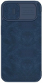 Чехол книжка iPhone 14 Plus Nilkin QIN Pro темно-синий
