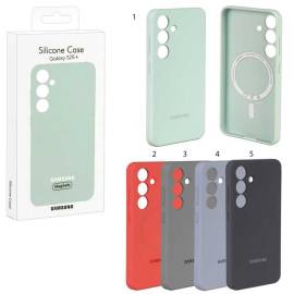 Чехол Samsung S25 Plus MagSafe Silicone Case оранжевый