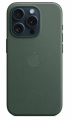 Чехол iPhone 15 Pro Fine Woven MagSafe Evergreen