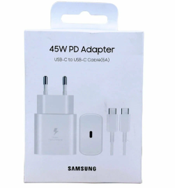 Адаптер питания Samsung 45W PD USB-C Original White