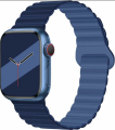 Ремешок для Apple Watch 38mm магнитный Silicone Blue