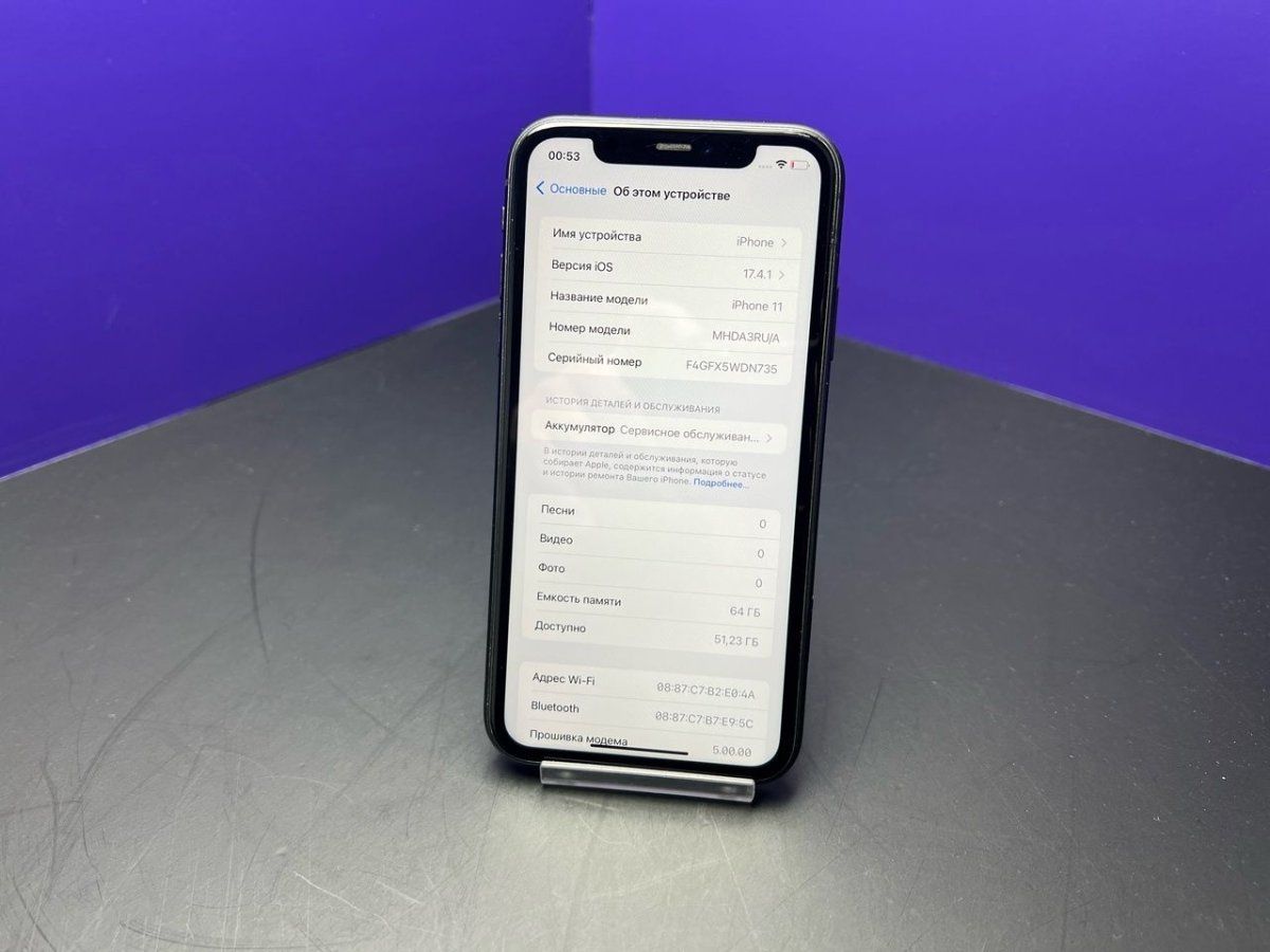 iPhone 11 64Gb Black 72% АКБ imei357771773818963