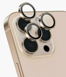 Защитное стекло на камеру iPhone 16 Pro/Pro Max бронзовый