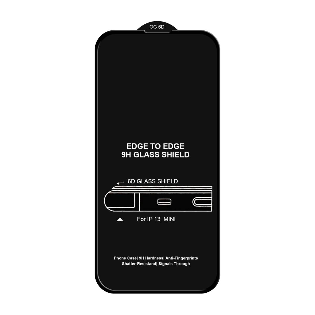 Cтекло 3D iPhone 13 mini 5.4 антишпион без упаковки