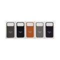 Чехол iPhone 17 Pro Max Leather Case MagSafe чёрный